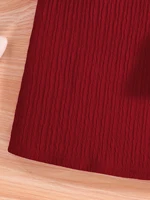 Robe décontractée pour filles, couleur unie, col rond, manches longues, longueur genou, pièce unique, automne 6