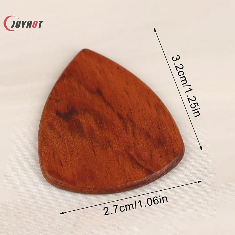1/5Pcs Wooden Acoustic Guitar Picks Bass Ukulele Plectrum Picks Electric Guitar Can Be Drillable Pendant Gift