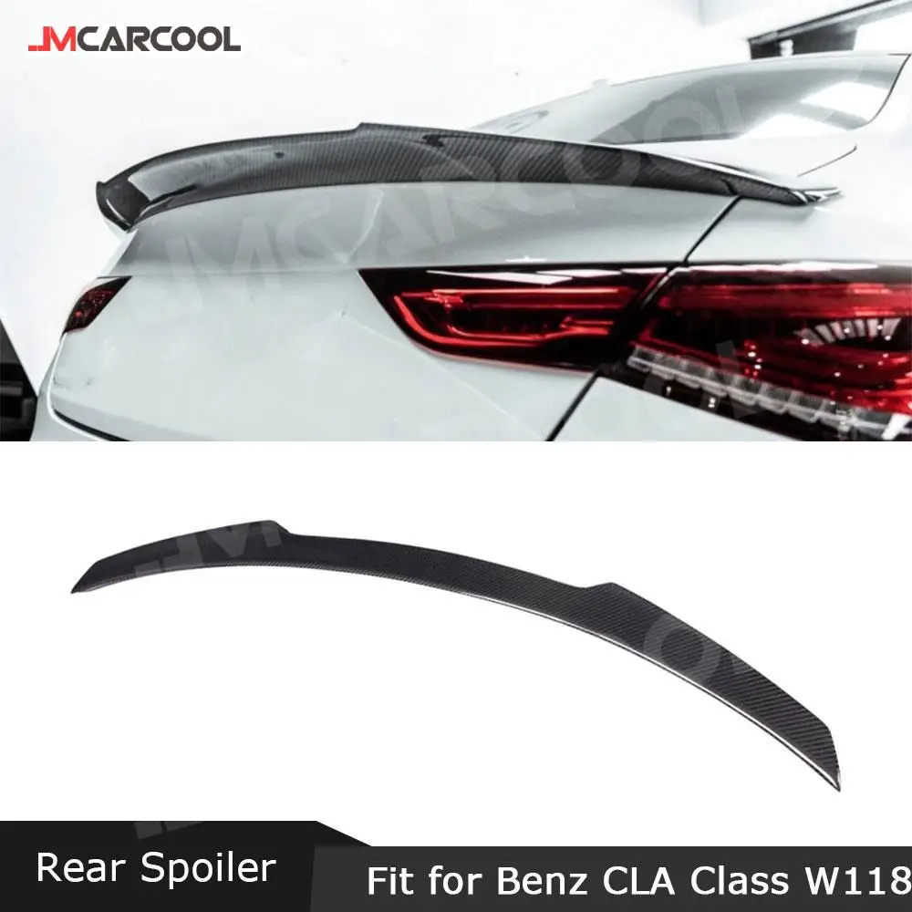 

For W118 C118 Carbon Fiber Rear Trunk Spoiler For Mercedes Benz CLA Class CLA35 CLA180 CLA200 CLA250 CLA45 AMG Line 2019-2024