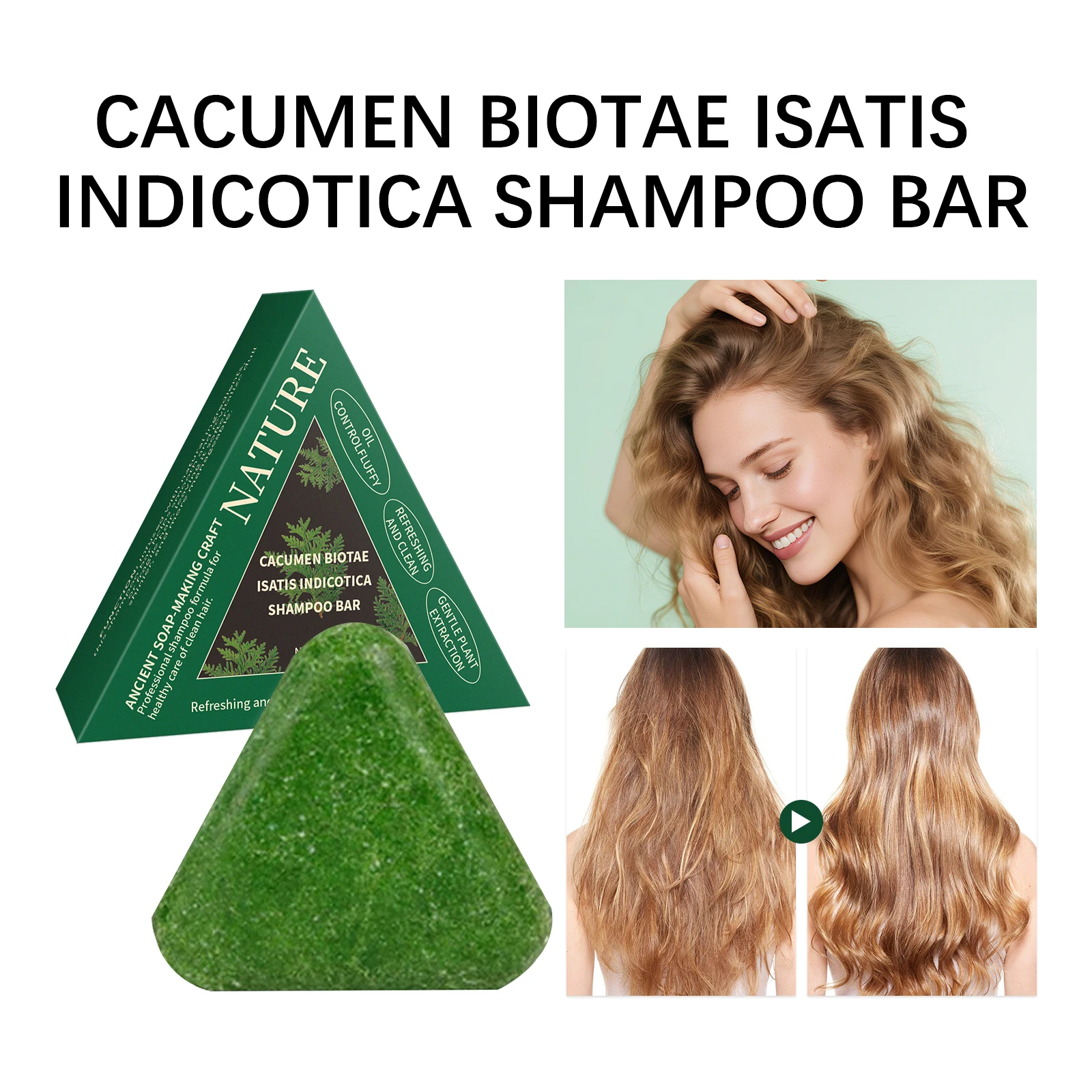 Shampoo Solido Naturale alle Erbe - Nutriente e Rinforzante, per Capelli Lisci e Lucenti, Controllo del Sebo con Delicati Estratti Vegetali. - immagine 5