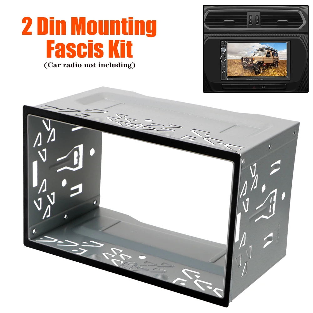 Radio Installation Frame Universal For 2Din Car DVD Radio Player Auto Panel Audio Dash Mount Kit Box 2Din Fittings Kit