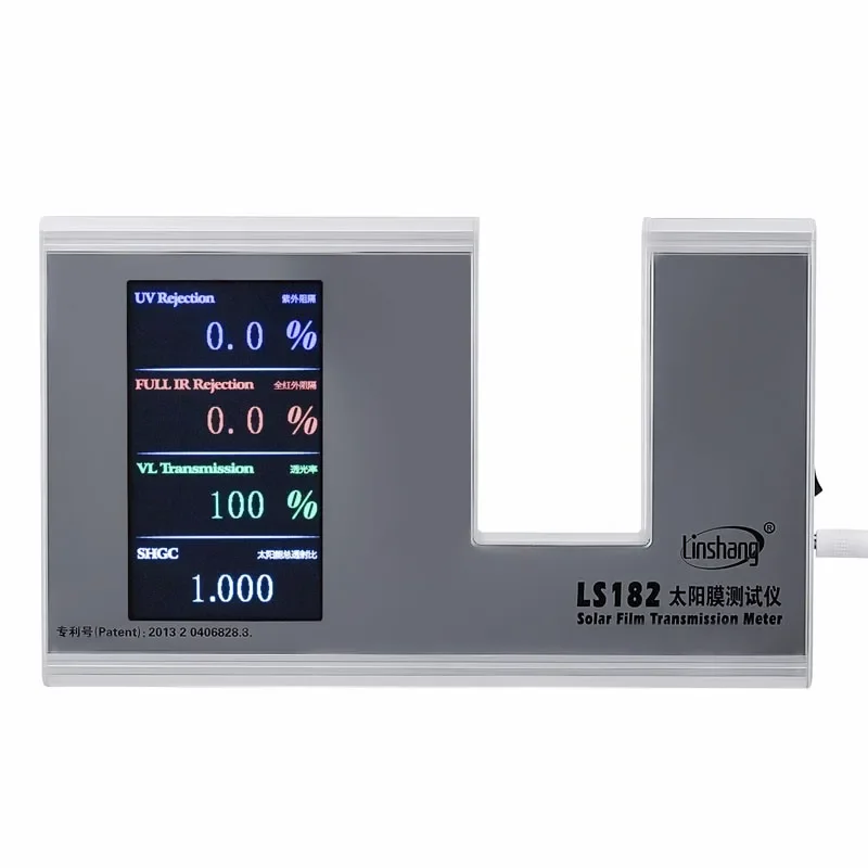 LS182 태양광 필름 윈도우 틴트 UV IR VL 변속기 계량기 측정, 태양열 이득 계수, EDTM Wp4500