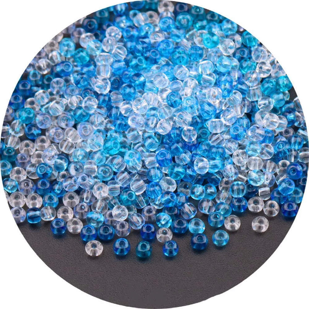 Vibrant Oling Transparent Glass Seed Beads for DIY Jewelry and Accessories