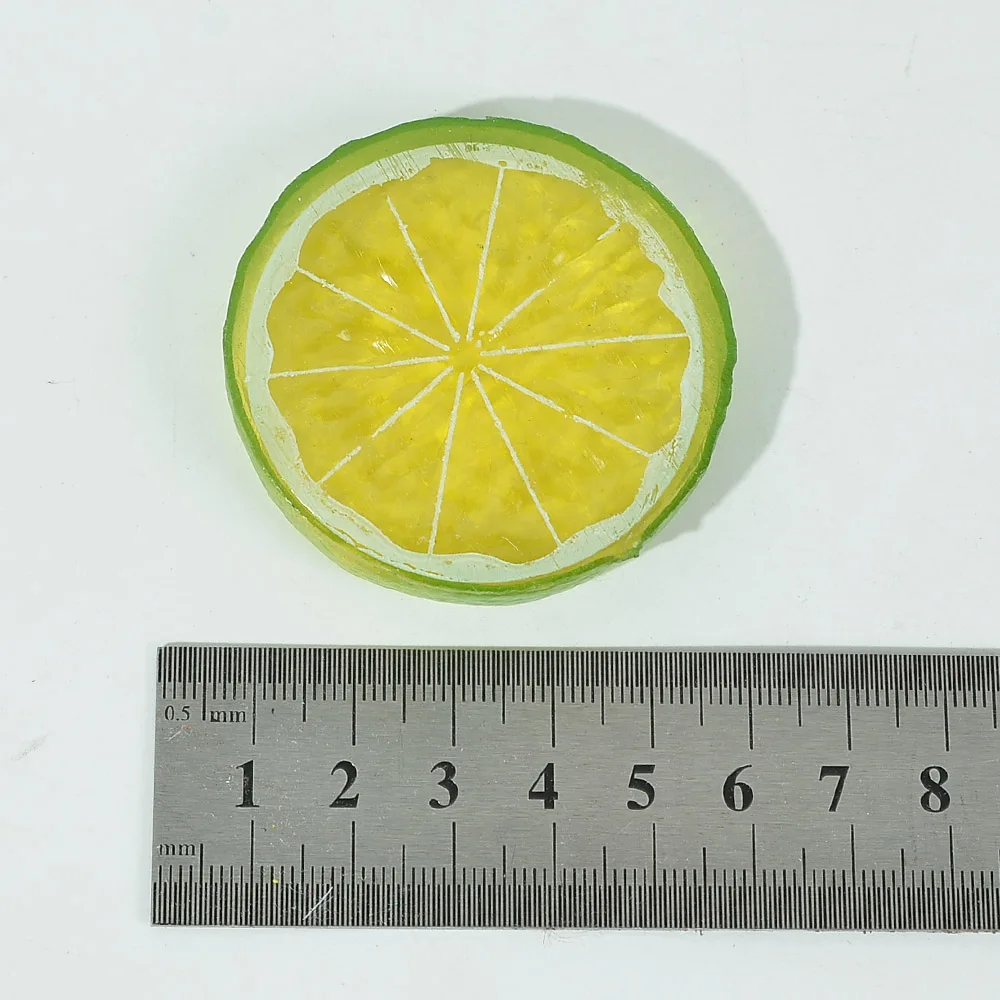 3/9pcs Mini Simulation Fruit Lemon Slices Fake Artificial Plastic Fruit Model Decorative Wedding Ornament Festival Decoration