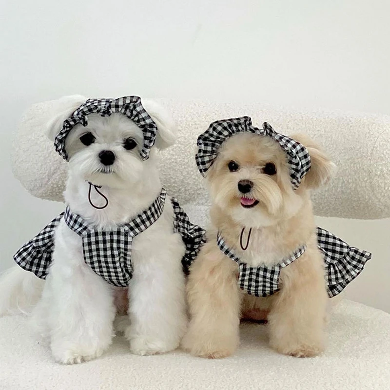 Luxury Dog/Cat Summer Plaid Dress 3