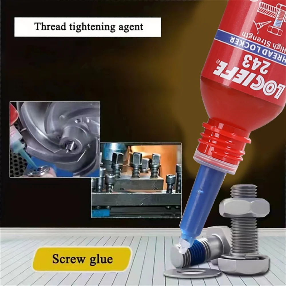 Description Picture 6 of item10ml Threadlocker High Strength Anaerobic Adhesive 242 243 263 271 272 Blue Screw Thread Locker Agent Anaerobic Adhesive Glue