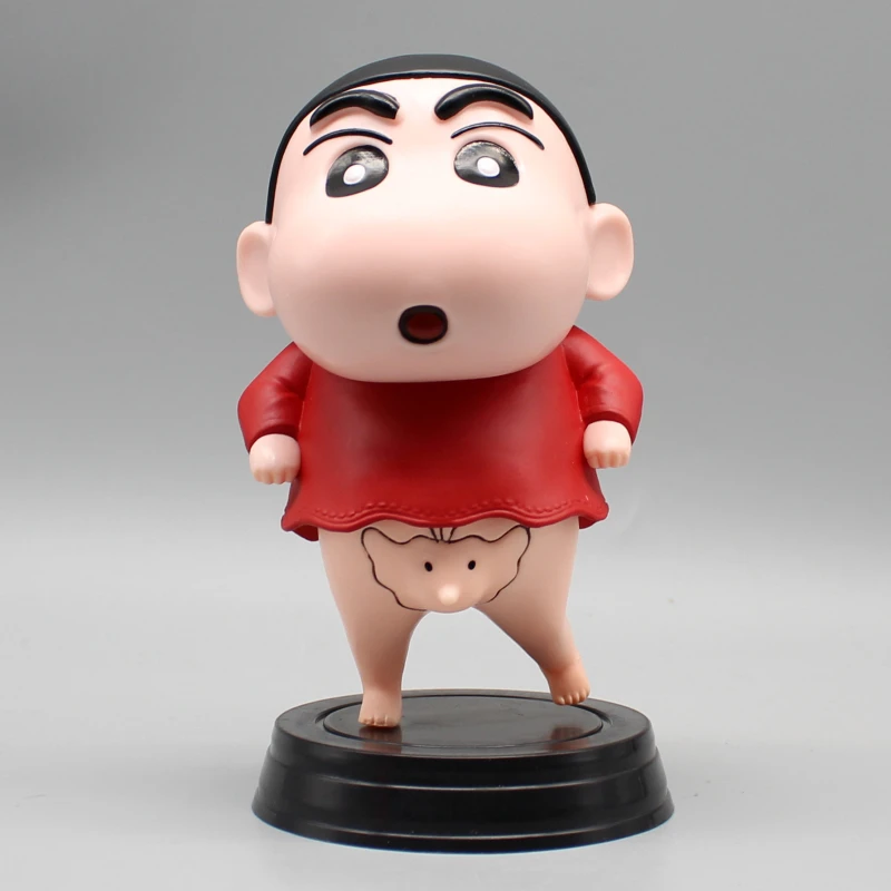 Figura de acción de Shin Chan de Crayon de 15 cm, figura de acción de trompa de elefante, Anime de PVC, figuras de acción de Nohara Shinnosuke, juguetes modelo de colección Gi