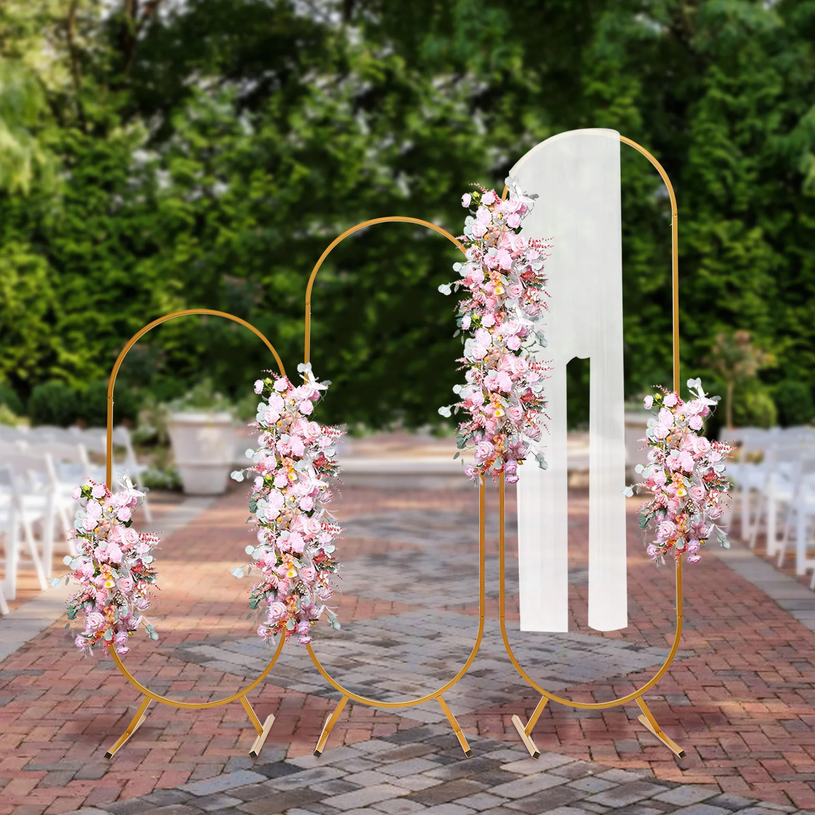 

Arch Backdrop Stands Wedding Party Balloon Arched Backdrop Stands Steel Oval Kit Metal Arch Backdrop Stands Wedding Balloon