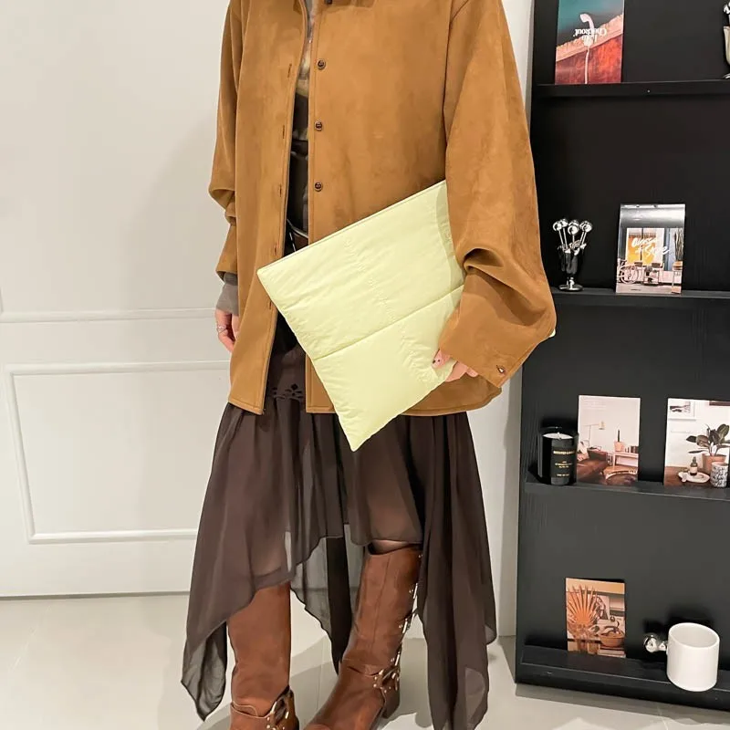 13 Inch Quilted Laptop Case Comfortable Laptop Sleeve Cute Laptop Bag for Women Men Travel School Work