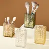 WORTHBUY Transparent Makeup Brush Holder Plastic Cosmetic Storage Box Desk Lipstick Eyeliner Makeup Organizer Display Rack 1