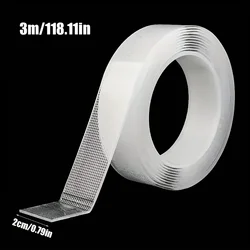 Premium Heavy Duty Transparent Nano Adhesive Tape - Extra - Strong, Waterproof, Removable Mounting Solution (20mm x 5m - 1 Roll)