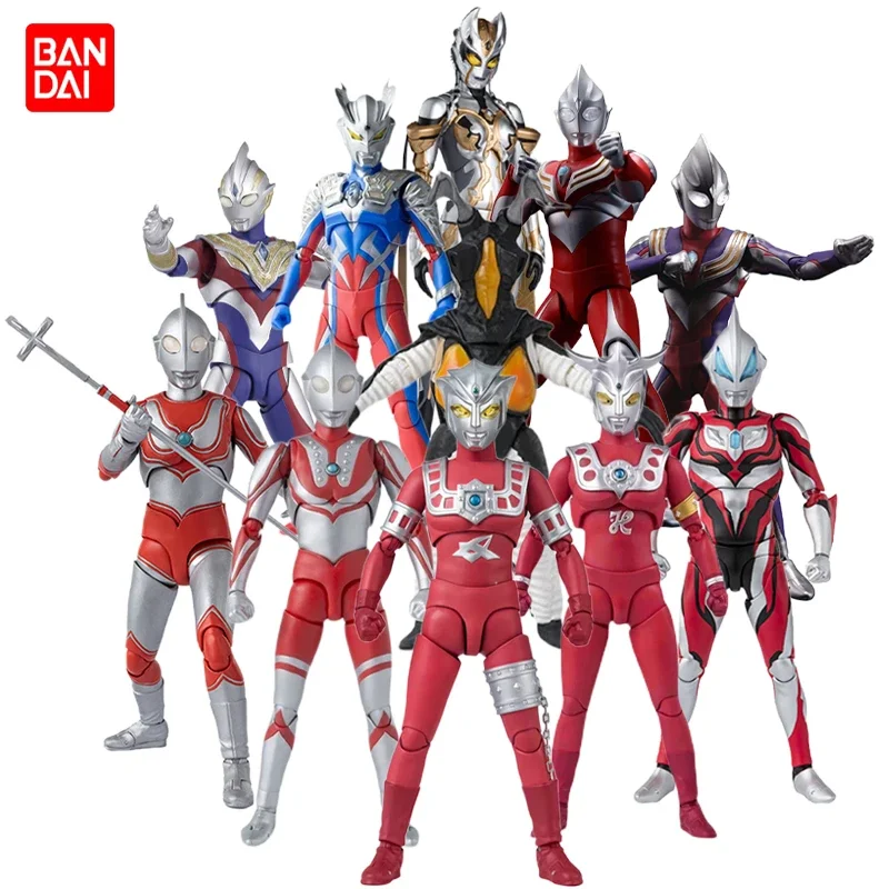 

Фигурки героев аниме Bandai Ultraman S.h. Фигуртс Leo Zoffy Jack Astra 15 см, коллекционные модели игрушек