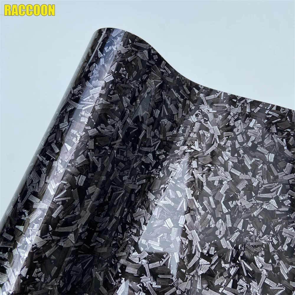 Carbon Fiber Vinyl Wrap PET Forged Self Adhesive DIY For Car Motorcycle