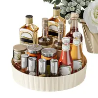 Fridge Organizer Rotating Tray 360 Degree Spinning Refrigerator Round Shelf Condiment Storage Racks For Cabinet Dining Table 1