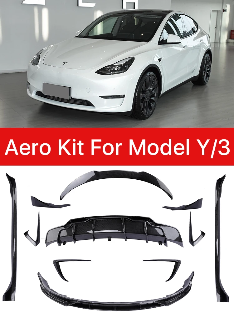 Model Y Aero Spoilers  voorbumper spoilers voor Tesla Model Y