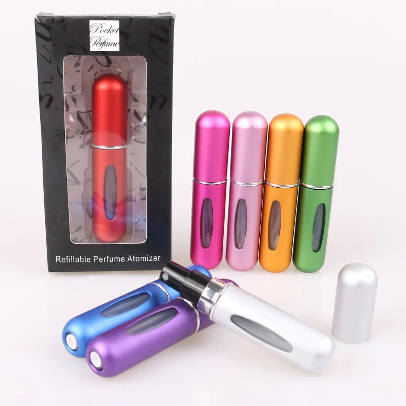 5ml Perfume Atomizer Portable Liquid Container For Cosmetics Traveling Mini Aluminum Spray Alcochol Empty Refillable Bottle perfume atomizer mini perfume atomizer refillable bottle refillable empty bottle refillable cosmetic bottle refillable perfume bottle refillable liquid container refillable spray bottle