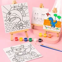 1Set DIY Graffiti Pigment Set Acrylic Paint with Brush Coloring Book Suit DIY Handmade Oil Painting Art Crafts Painting Tool 1