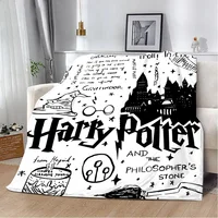 Cartoon P-Potters Harries Printed Blanket Picnic Blankets Warm Blanket Soft and Comfortable Blanket Home Travel Birthday Gift 1