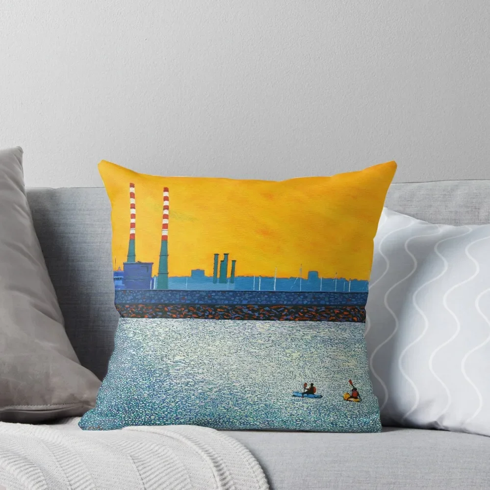 

Poolbeg, Kayakers, Sunlight (Dublin, Ireland) Throw Pillow