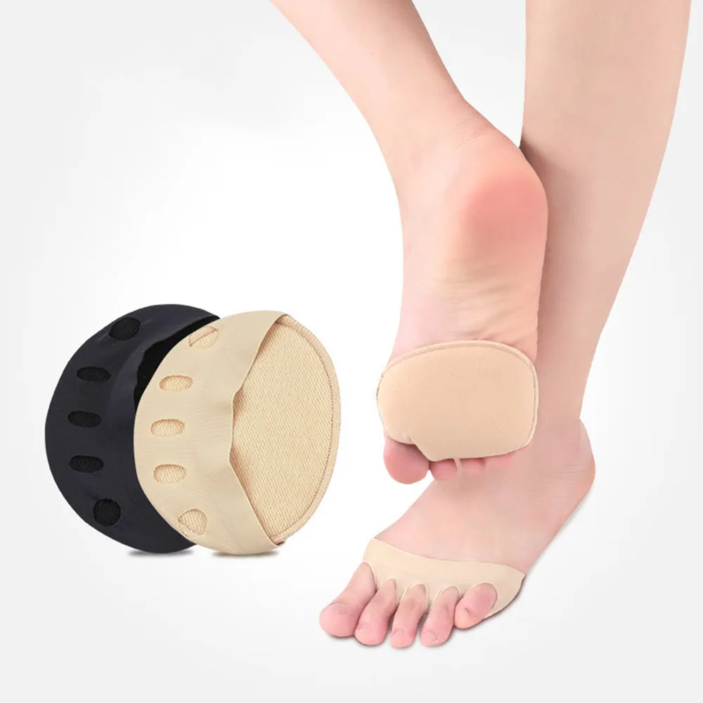 1Pair Foot Point Pads for Ballet Dance Shoes Tip Protector with Air Hole Sole Shock Absorbing Inserts Silicone Foot Care Tools