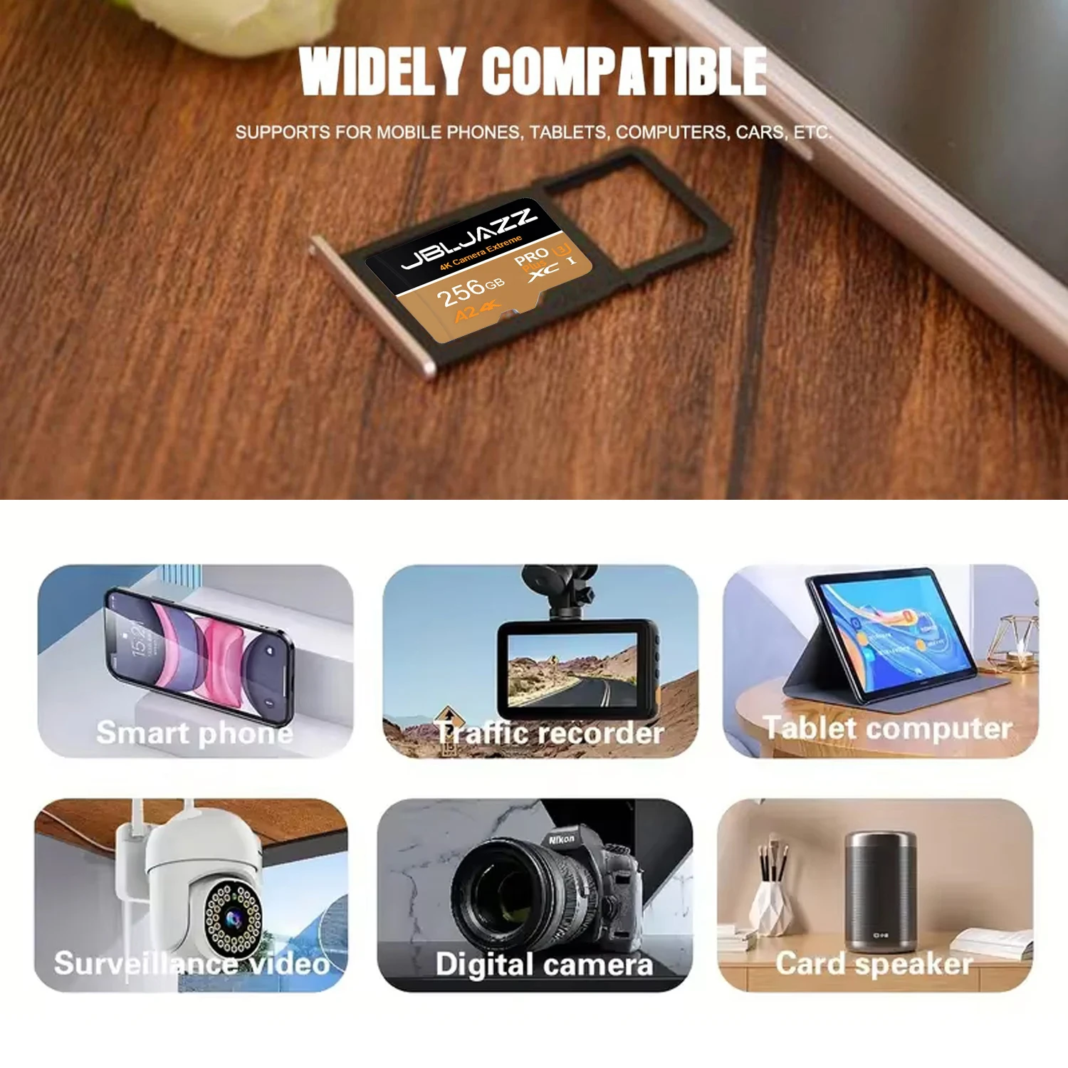 오리지널 마이크로 SD 카드 128GB 64GB A2 클래스 10 TF 플래시 메모리 카드 PC/데스크탑/맥/카메라용 UHS-1 플래시 카드