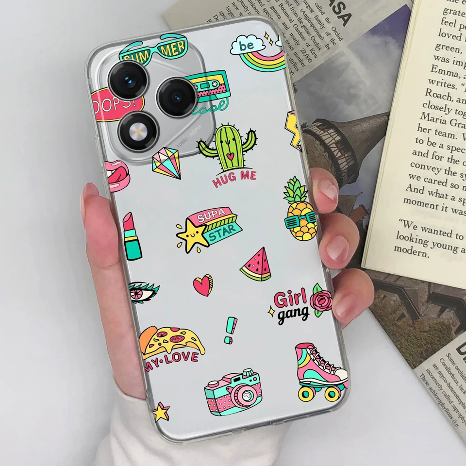 Brilliant Flower Butterfly Transparent Phone Case