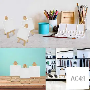 C9-40 Mini DIY Wooden Frame Artist Wooden Easel Wedding Table Card Stand Display Stand Party Decoration 15X8cm Easel 1