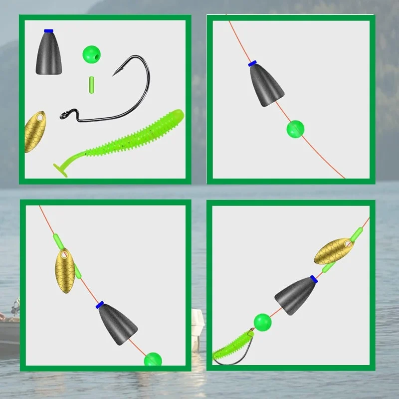 1000 Perline Da Pesca Fluorescenti - Esche Tonde In Plastica Per Attrezzatura Da Pesca - Foto 5