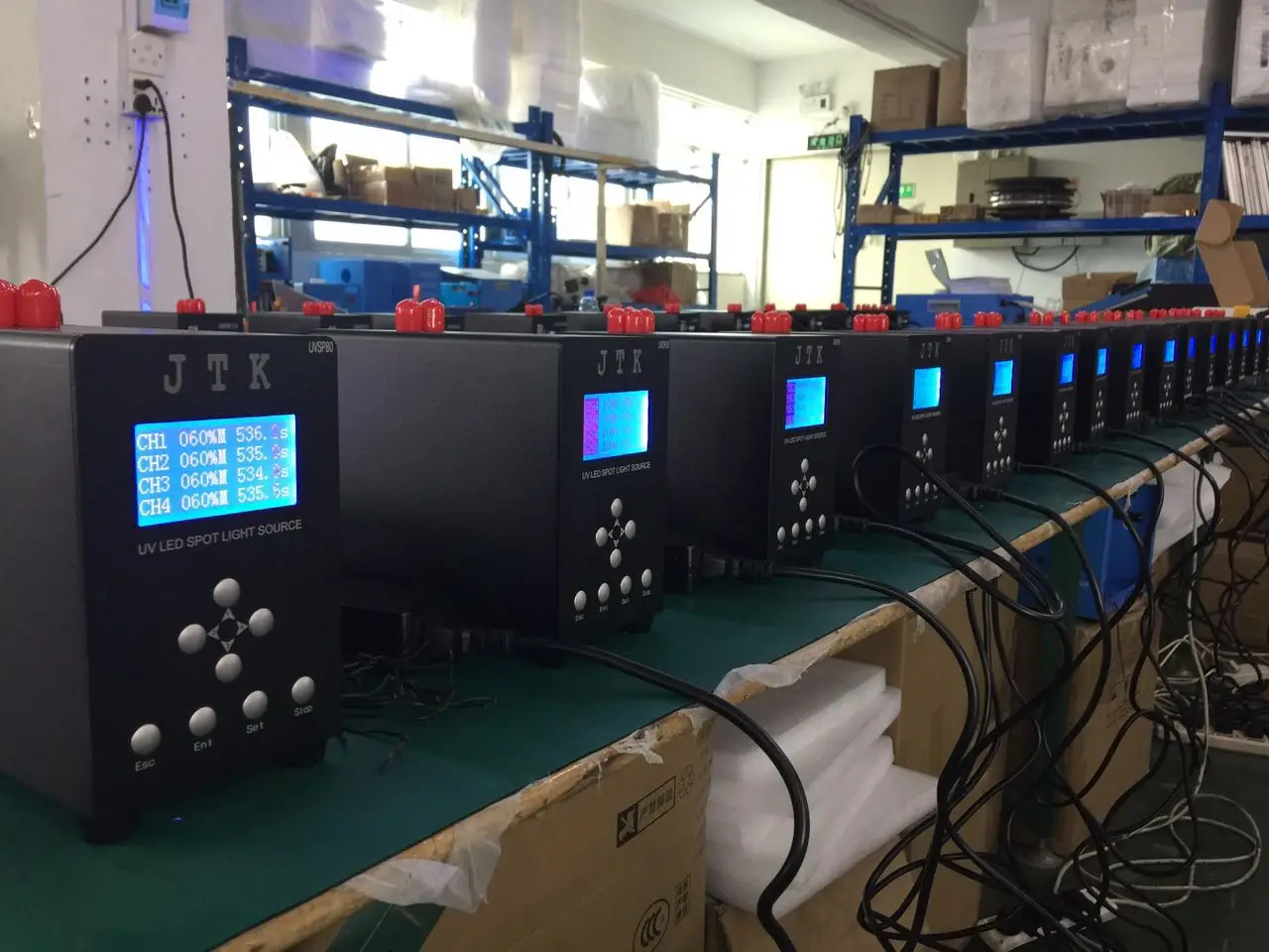 365nm LED point light source curing host machine UV shadowless adhesive irradiation machine glue point curing system controller