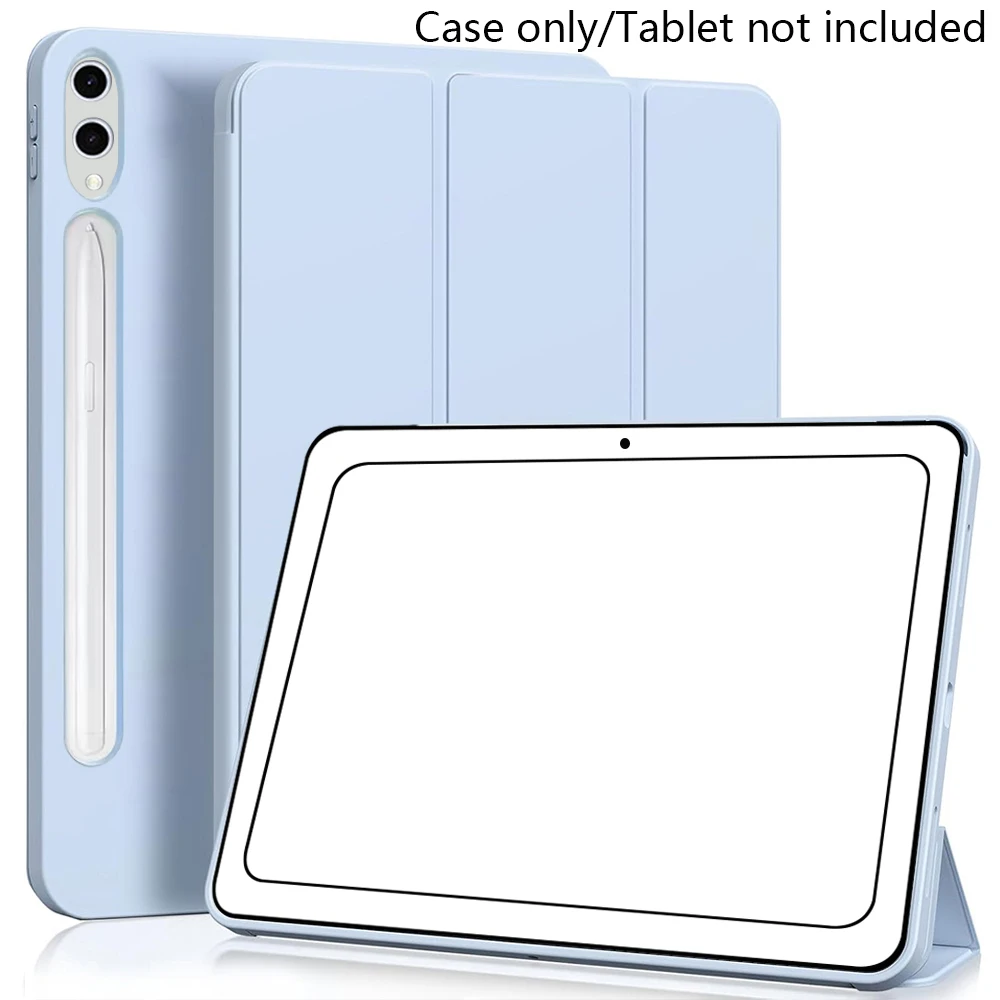 Premium Trifold Stand Flip Case with Soft TPU Back & Auto Wake/Sleep Feature