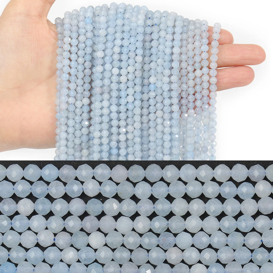 Collana Con Sfera Di Acquamarina E Ottone - Collane Acquamarina - Foto 11