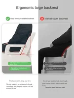 Ergonomic Elderly Toilet, Detachable Armrest, Heightened Portable Seat, Soft Backrest Comfort Chair for Pregnant Women 2