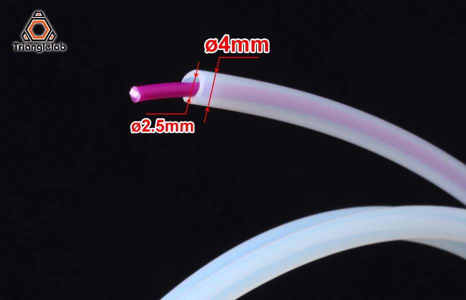 trianglelab tubo de ptfe plus reverse dedicado bowden teflonto para para ercf mmu