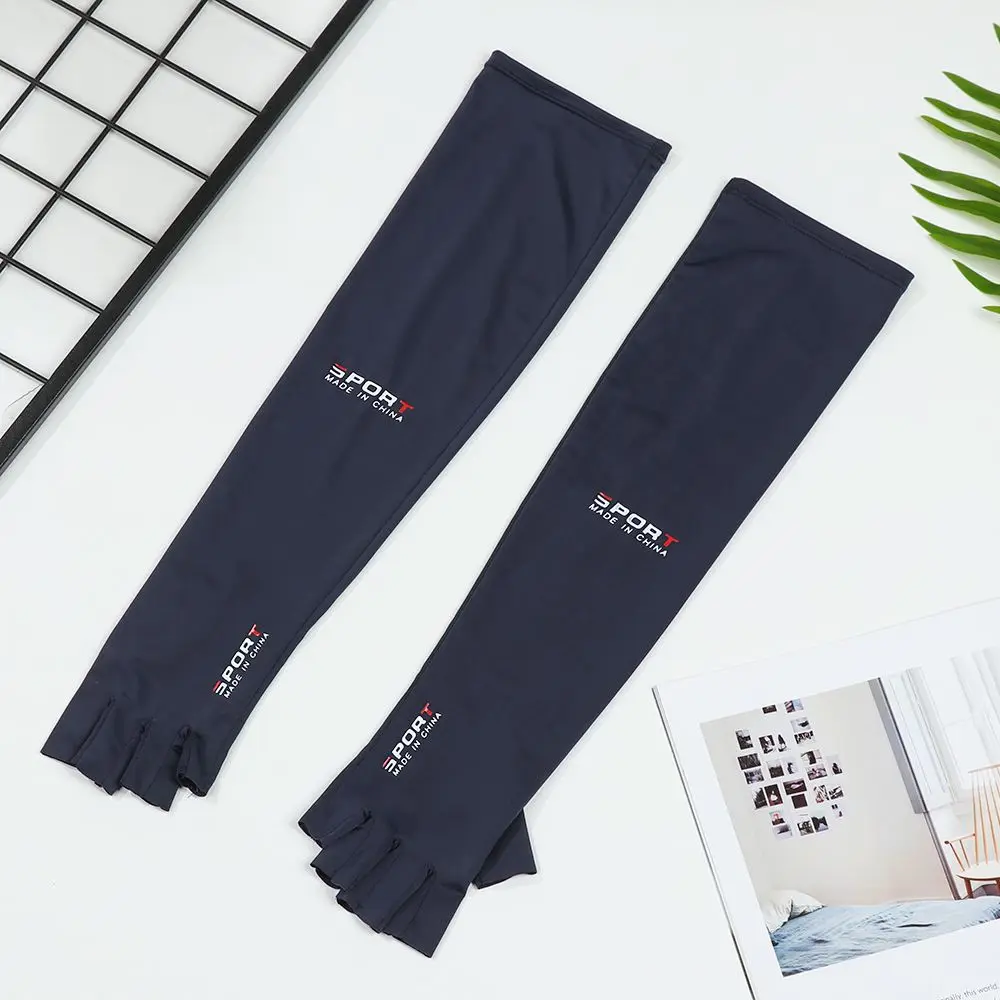 1 Pairs Breathable Five-fingers Ice Arm Sleeves Sun Protective Arm Warmer Outdoor Sport Riding Running Cool Silk sun protection arm sleeves,arm sleeves,cooling arm sleeves