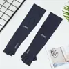 1 Pairs Breathable Five-fingers Ice Arm Sleeves Sun Protective Arm Warmer Outdoor Sport Riding Running Cool Silk Arm Sleeve 3