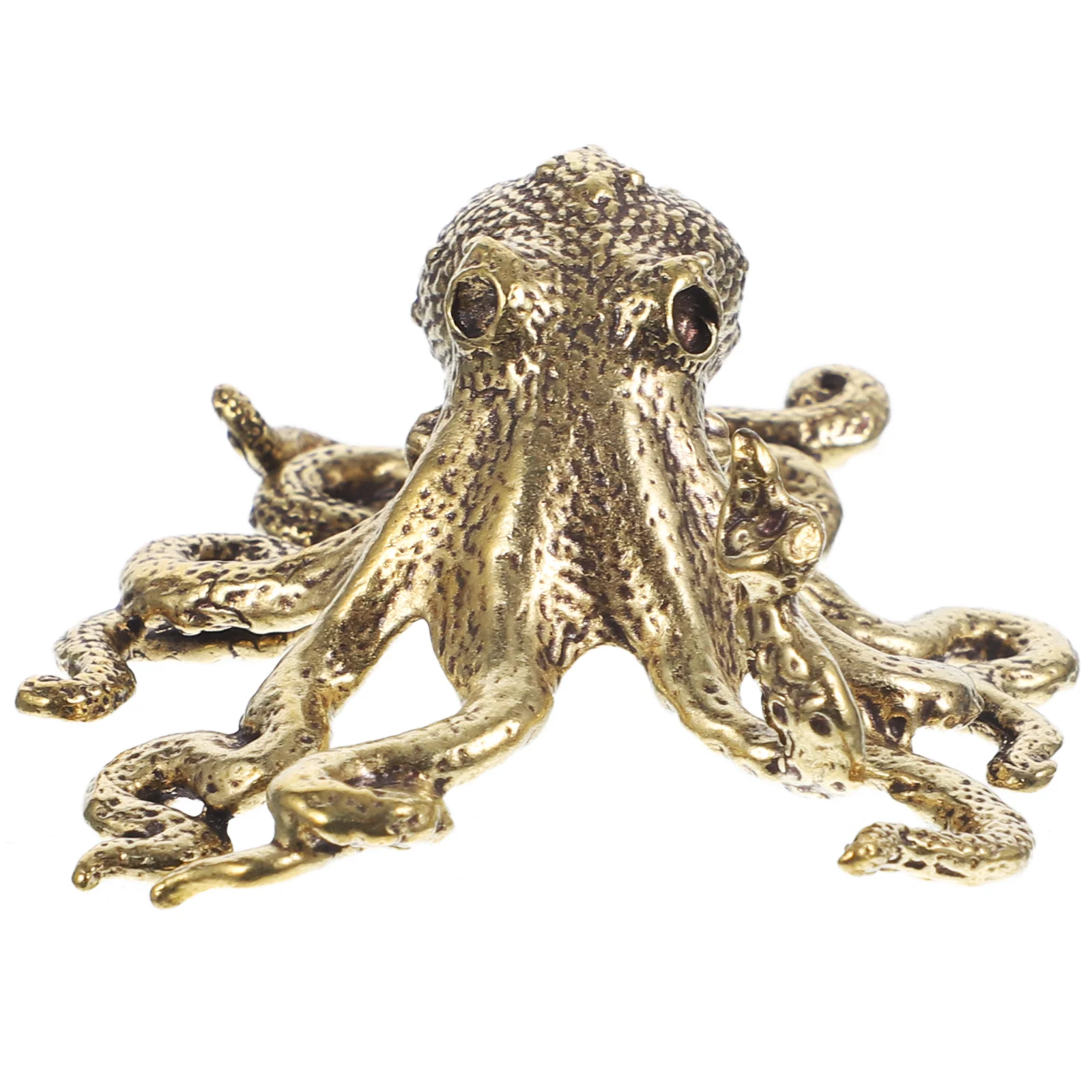 

Mini Octopus Adornment Brass Octopus Model Octopus Figurine Desktop Decor