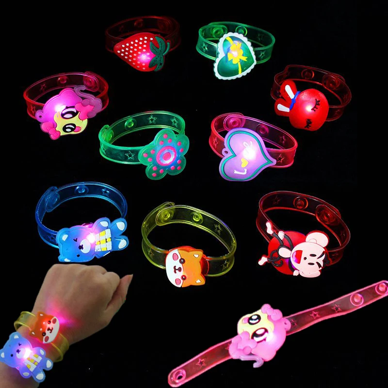 

5PCS LED Luminous Bracelets Toys Birthday Party Decor for Kids Birthday Boy Girl Gifts Souvenirs Children Activity Party Favor