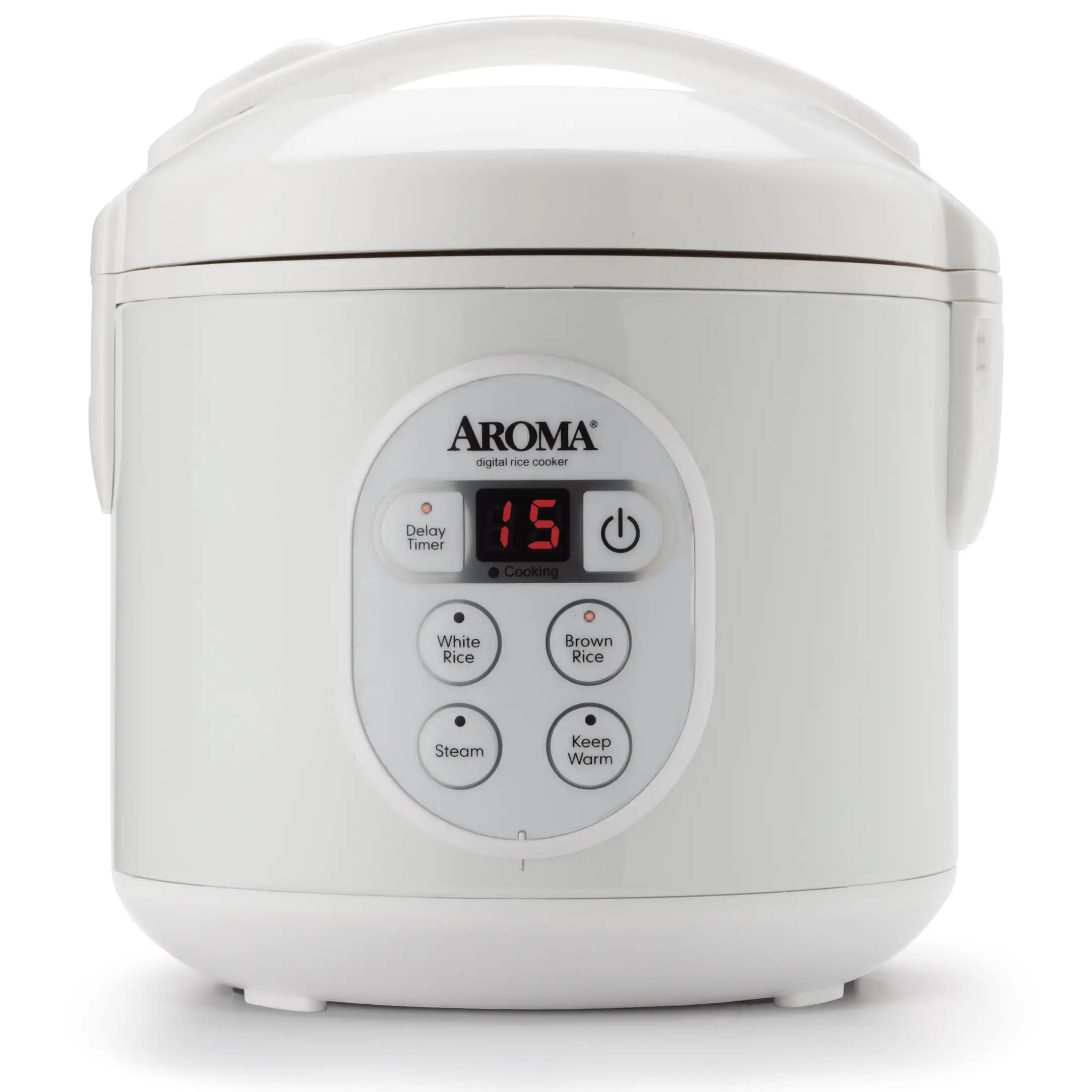 AROMA Professional Digital Rice Cooker, Multicooker, 4-Cup (Uncooked) /  8-Cup (Cooked), Steamer, Slow Cooker, Grain Cooker, 2Qt, Stainless Steel