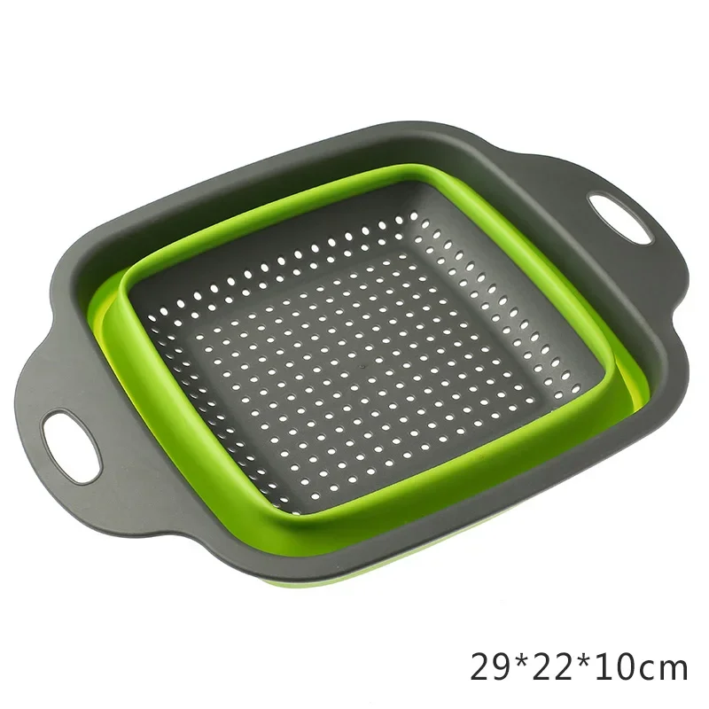 Foldable Collapsible Kitchen Colander and Drainer Basket