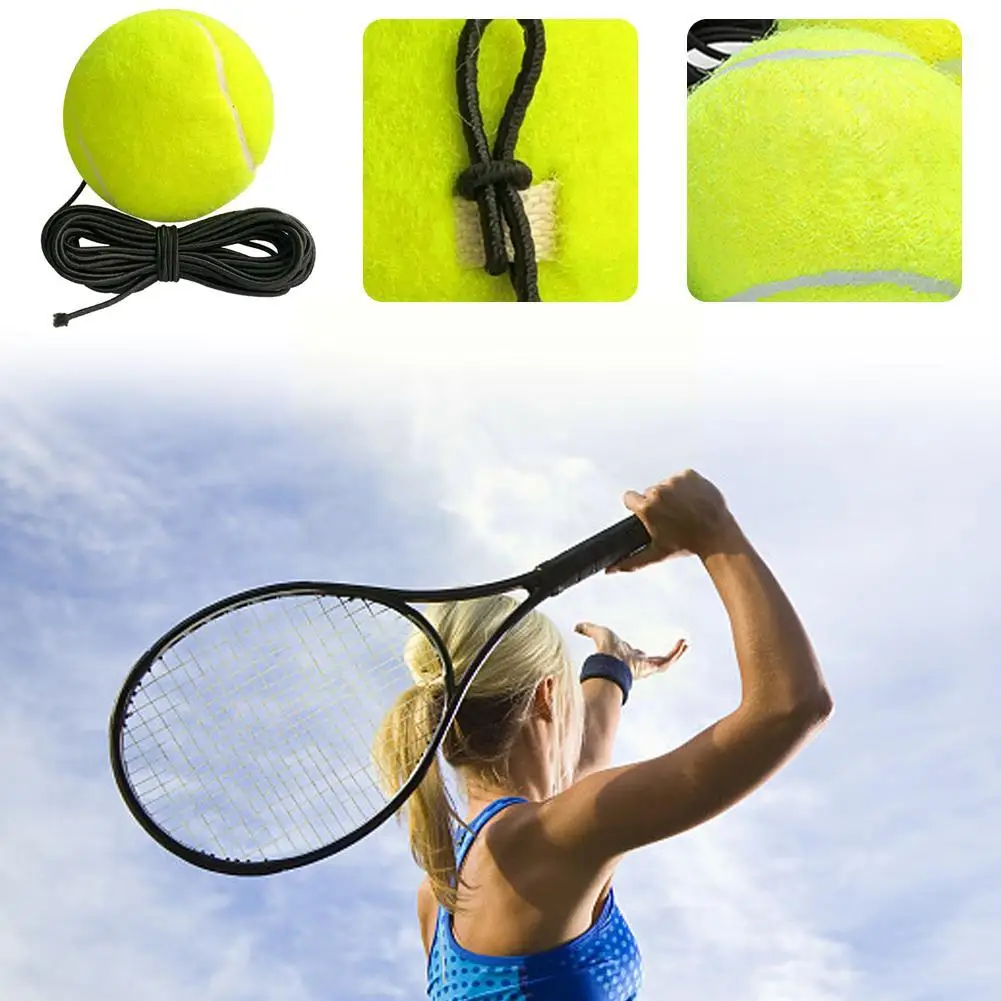 Professional Tennis Training Ball With Elastic Tennis Bounce Ball String Equipment Fitness Portable Training Tenni L1O7 tennis balls tennis trainer