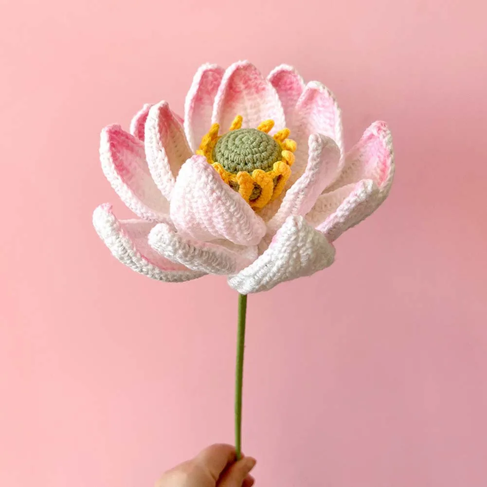 Crocheted Handmade Artificial Flower Finished Product Simulated Flower Wedding Venues Handmade Crocheted Hotels 4