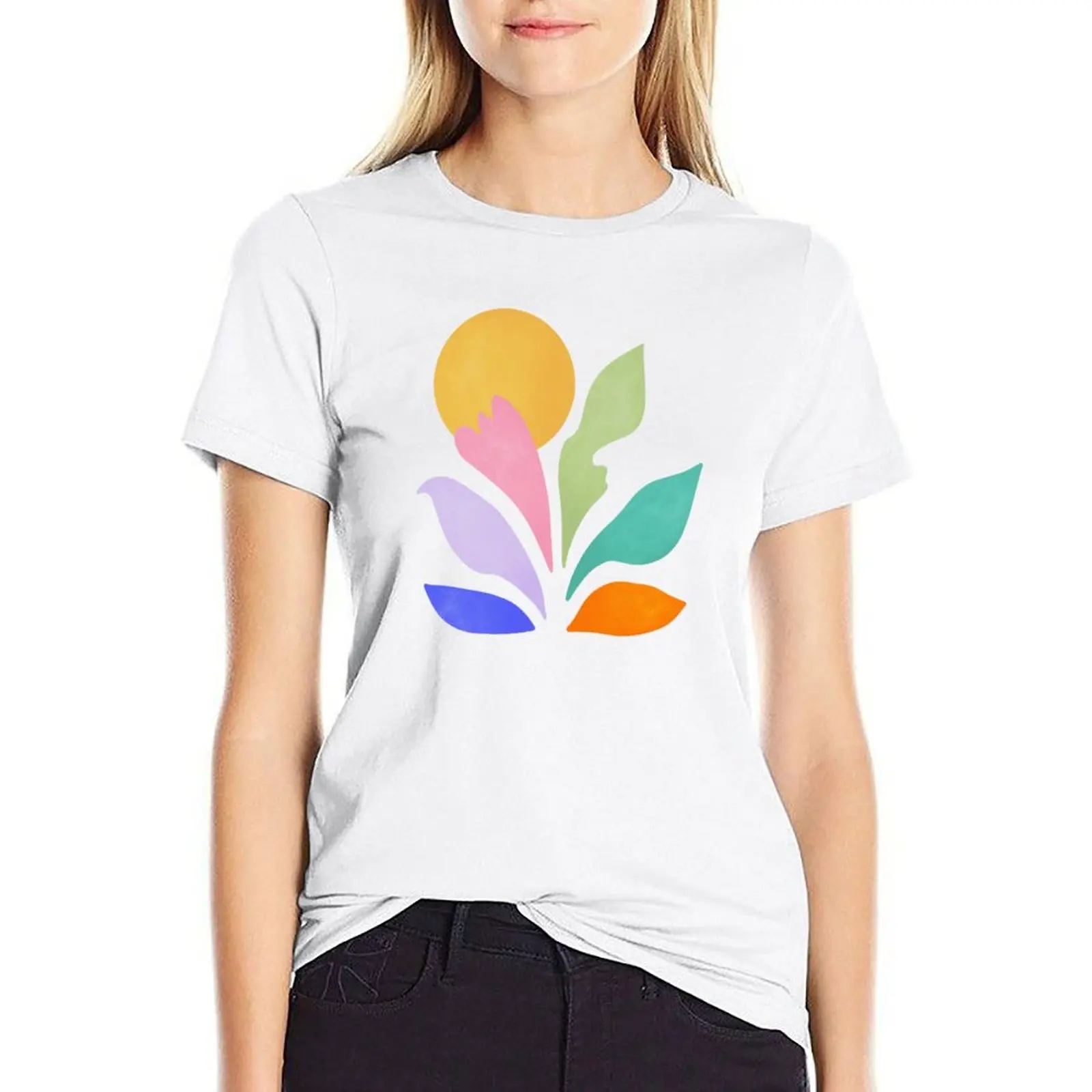 

Sun & Leaves: Matisse Pastel Series 04 T-shirt summer clothes plus size tops t shirts for Women