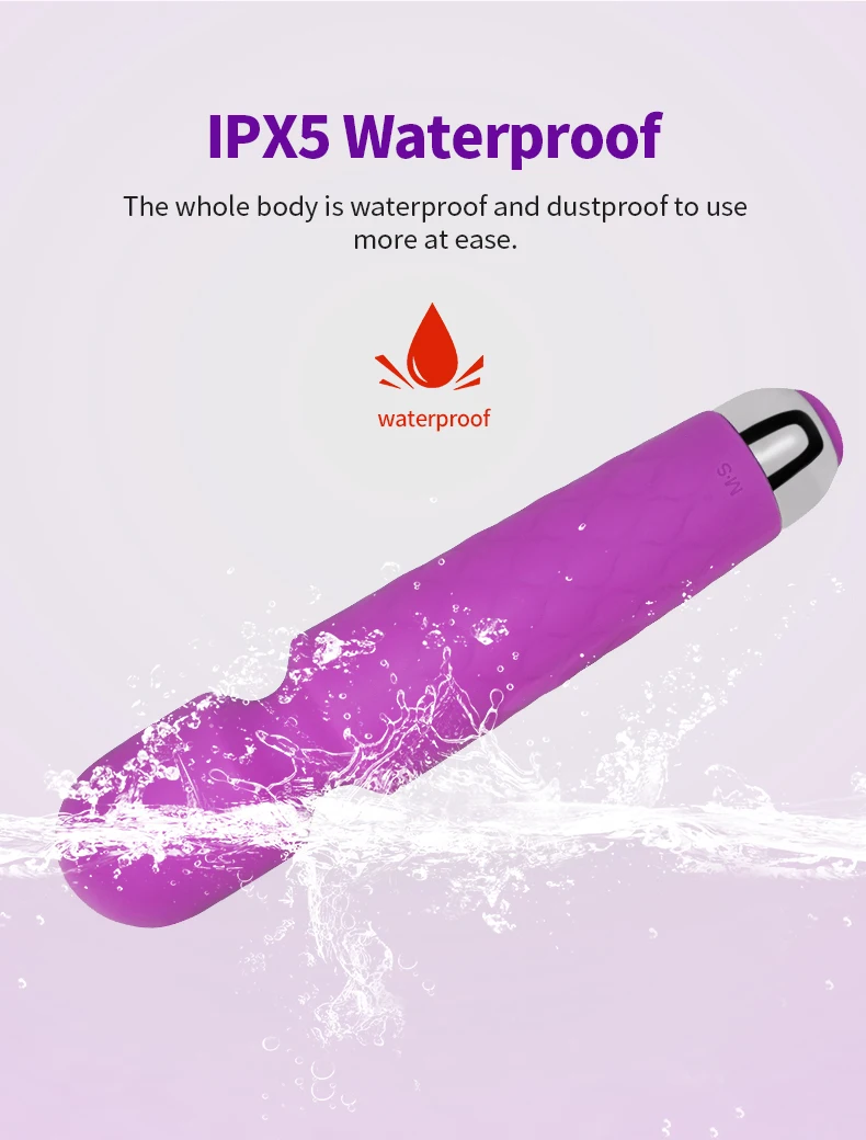 Wireless Magic Wand Vibrator Usb Rechargeable Body Massage Toy_voghion.com
