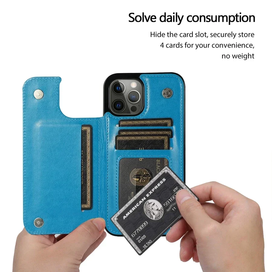 Wallet Butterfly Embossing Slot Magnetic Flip Leather Case For iPhone 16e 16 Pro Max 15 14 13 12 11 SE 2 X XR XS 8 7 Plus Cover 3