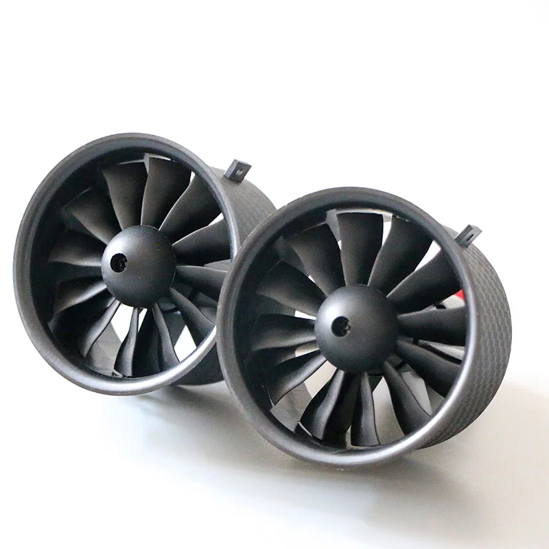 Moteur EDF 64mm 12 lames 4S 3200KV ou 6S 2300KV pour avion RC à réaction, monté sur support
