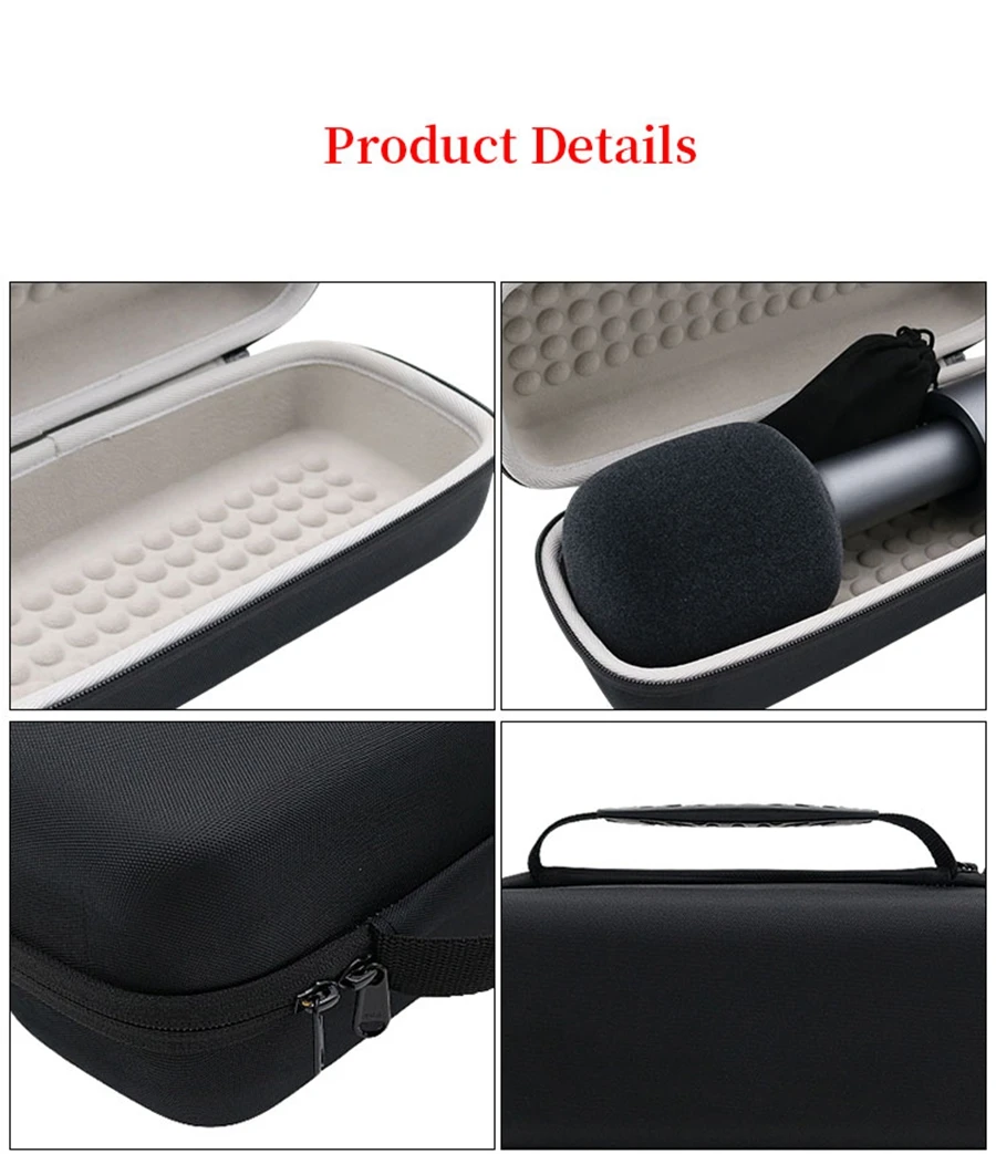for XIAOMI MIJIA XMKGMKF01YM Microphone Storage Bag Hard EVA Box Portable Bluetooth K Song Travel Carrying Case