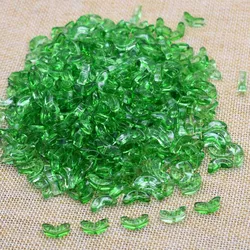 30pcs 9mm Multicolor Glass Tulip Flower Beads - 30pcs (Leaf 02)