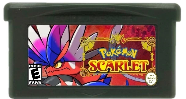 GBC/GBA Pokemon Scarlet and Violet GBA English Game Card