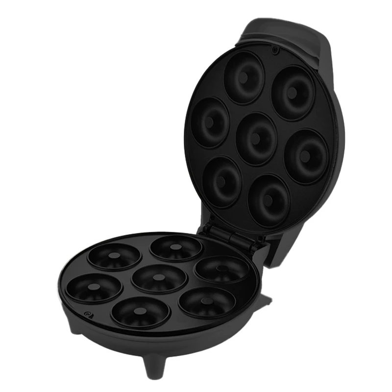 ABXH Electric Mini Donut Maker Machine Non-Stick Coated Breakfast Snacks Desserts Kitchen Appliance