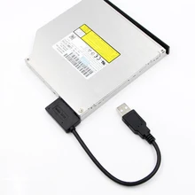 

SATA USB 2.0 To 6+7P Cable Adapter Converter External Optical Drive Line For Laptop CD DVD PC Notebook Line Transfer Sata cables